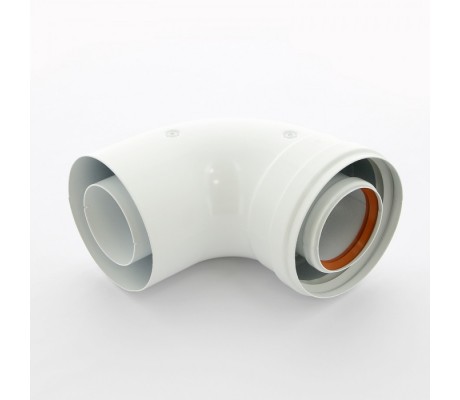 Колено коаксиальное d60/100 МЕТАЛЛ (Protherm 2015 Гепард, Рысь, Пантера)