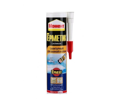 Henkel МОМЕНТ Герметик санитарный силиконовый, прозрачный 280 мл