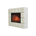 Каминокомплект:Очаг Electrolux EFP/P-3020LS с порталом Crystal 30 светлая экокожа