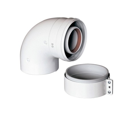 Baxi KHG Коаксиальнаый отвод 60/100 90 град. (для котла)