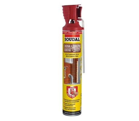 Монтажная пена окна двери GENIUS GUN 750мл арт.131132, Soudal